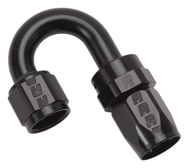 Russell Performance -10 AN Black 180 Degree Full Flow Swivel Hose End Fittings Russell