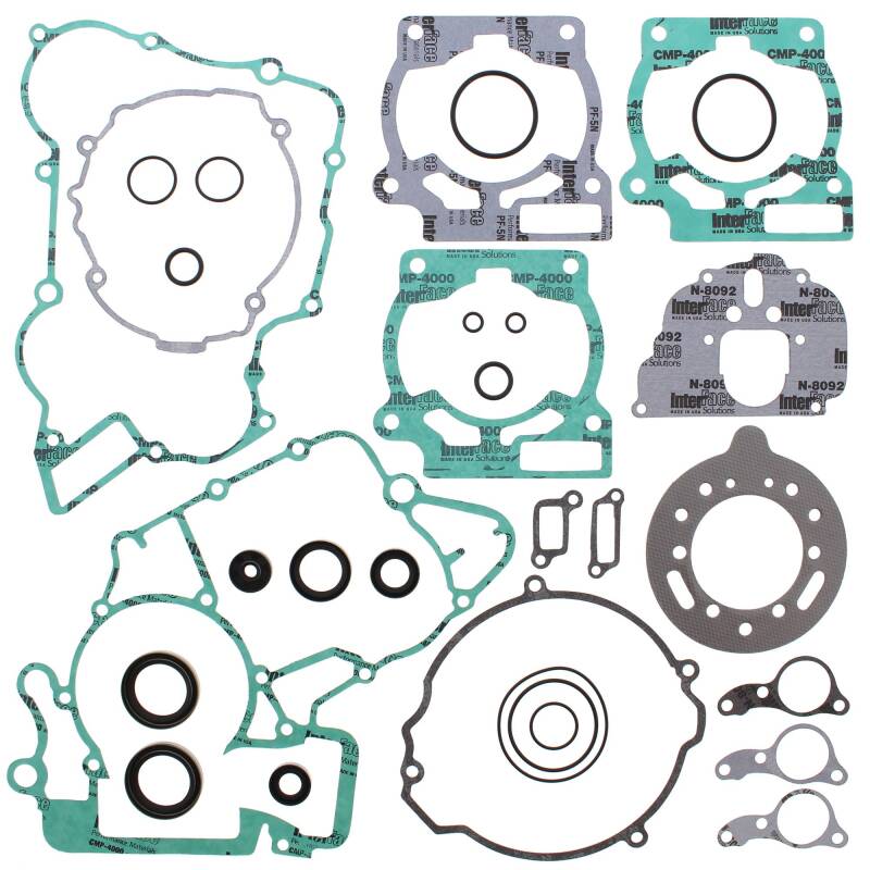 Vertex Gaskets 98-01 KTM EXC 125 Complete Gasket Kit w/ Oil Seals Engine Hardware Vertex Pistons