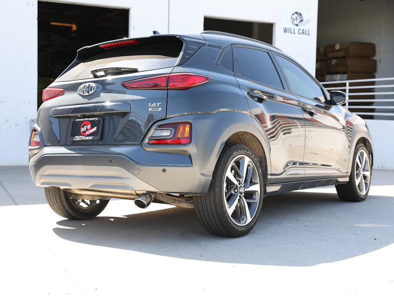 aFe Takeda 2.5in 304 SS Axle-Back Exhaust w/o Muffler w/Polish Tip 18-22 Hyundai Kona L4-1.6L(t) AWD Axle Back aFe