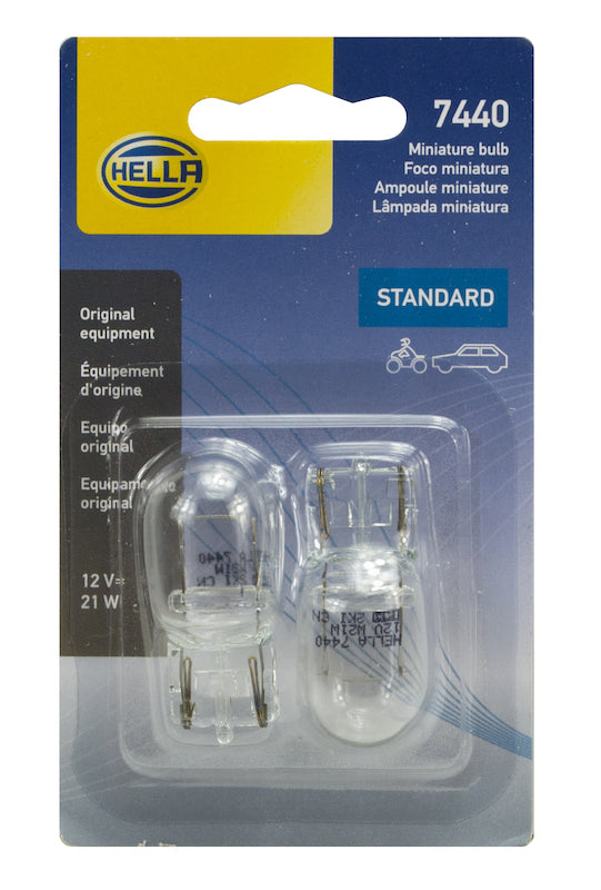 Hella Bulb 7440 12V 21W W3X16D T65 (2) Bulbs Hella