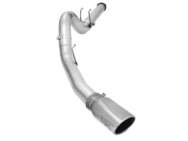 aFe Atlas Exhausts 5in DPF-Back Aluminized Steel Exhaust 2015 Ford Diesel V8 6.7L (td) Polished Tip DPF Back aFe
