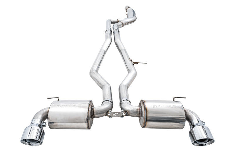 AWE Tuning 2020 Toyota Supra A90 Non-Resonated Touring Edition Exhaust - 5in Chrome Silver Tips Catback AWE Tuning