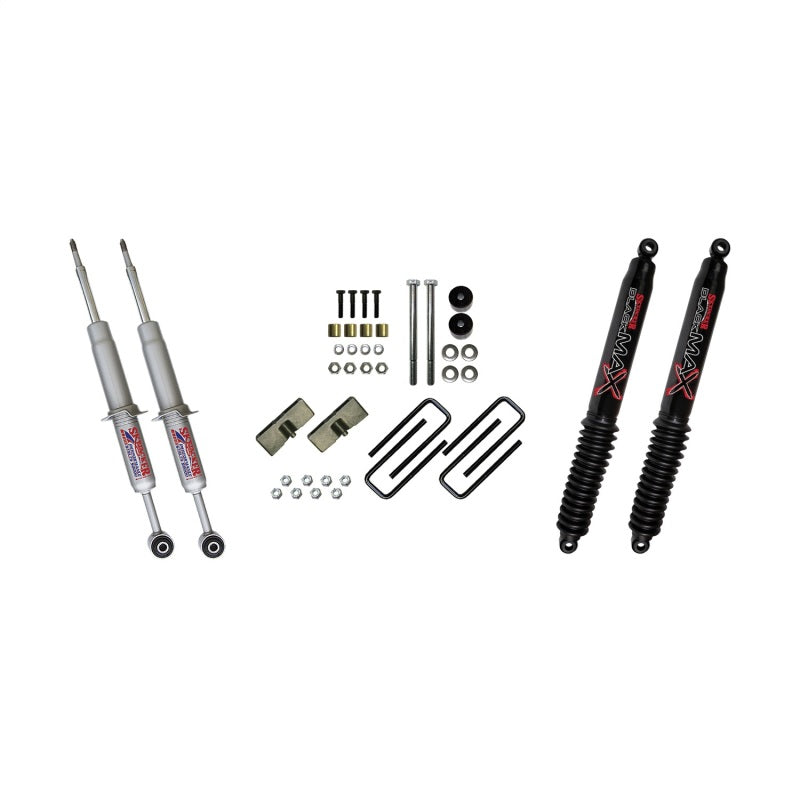 Skyjacker 3in Performance Struts & Rear Blocks U-bolts w/ Black MAX Shocks Lift Kits Skyjacker