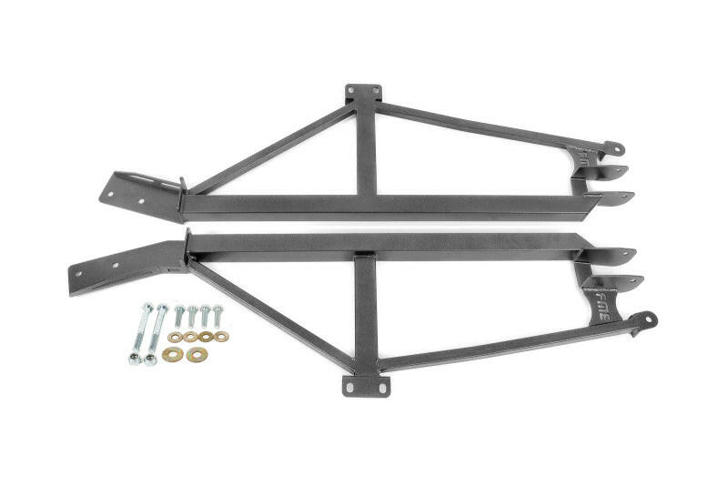BMR 93-02 F-Body Non-Convertible Weld-On 4-Point Subframe Connectors - Black Hammertone Chassis Bracing BMR Suspension