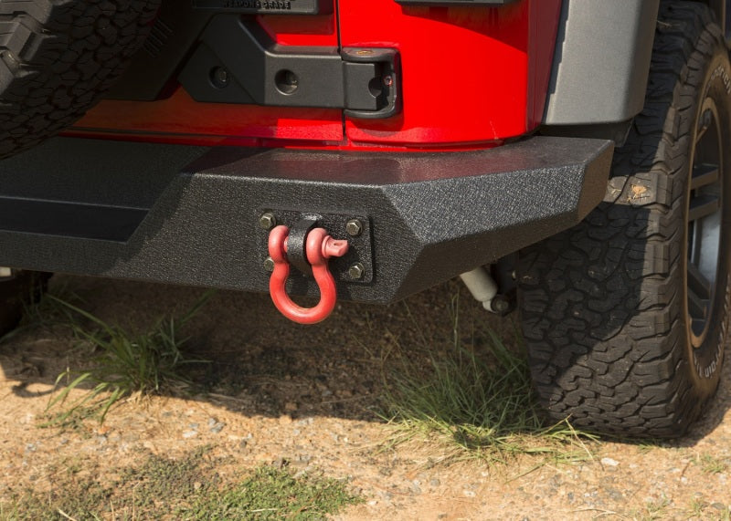 Rugged Ridge Spartan Rear Bumper Full Width 07-18 Jeep Wrangler JK Bumpers - Steel Rugged Ridge