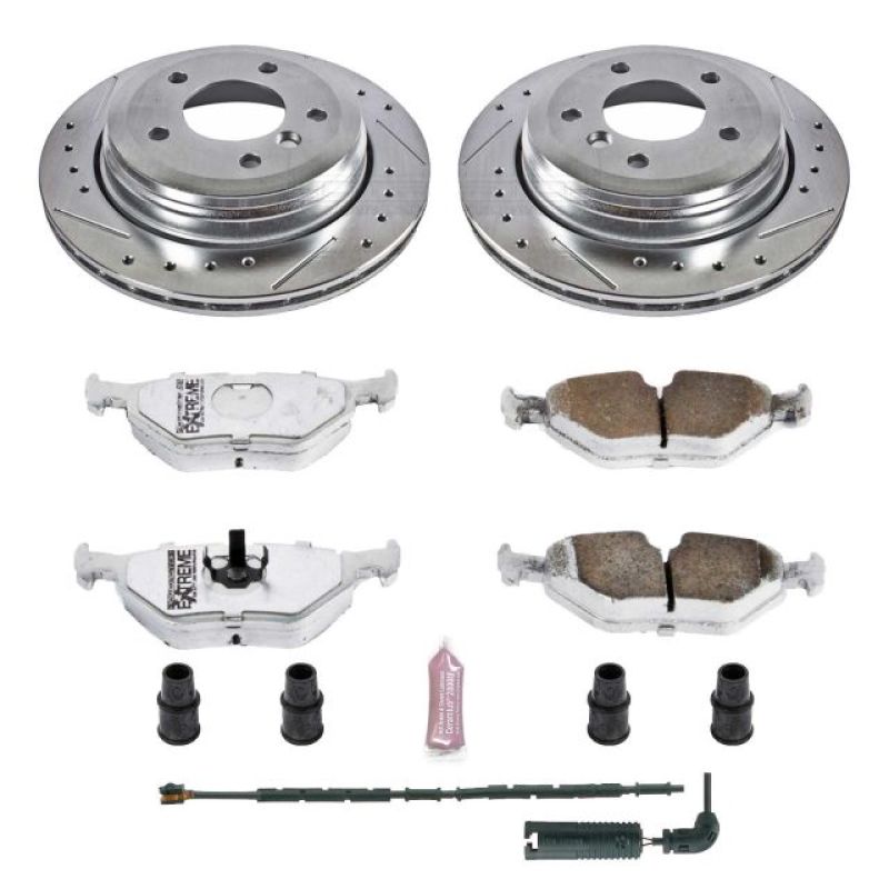 Power Stop 01-05 BMW 325xi Rear Z26 Street Warrior Brake Kit Brake Kits - Performance D&S PowerStop