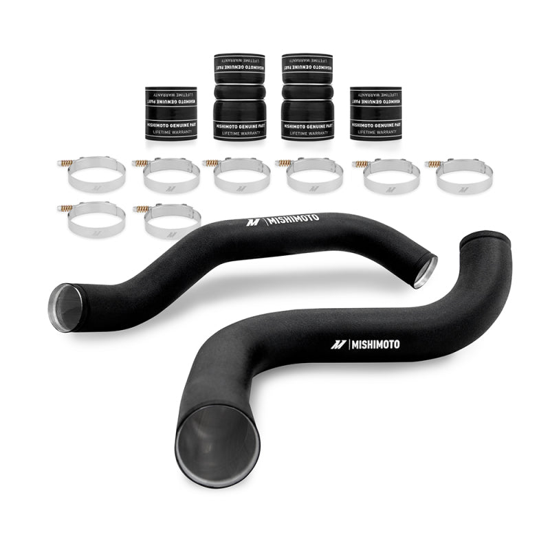 Mishimoto 99-03 Ford 7.3L Powerstroke PSD Silver Intercooler Kit w/ Black Pipes Intercooler Kits Mishimoto
