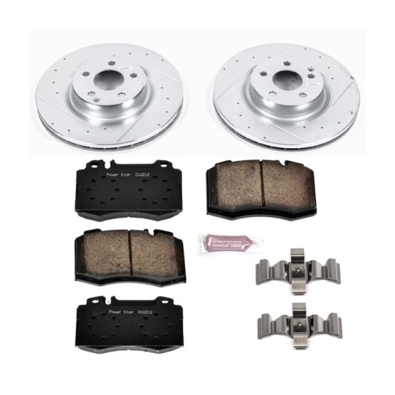 Power Stop 07-09 Mercedes-Benz E550 Front Z23 Evolution Sport Brake Kit Brake Kits - Performance D&S PowerStop