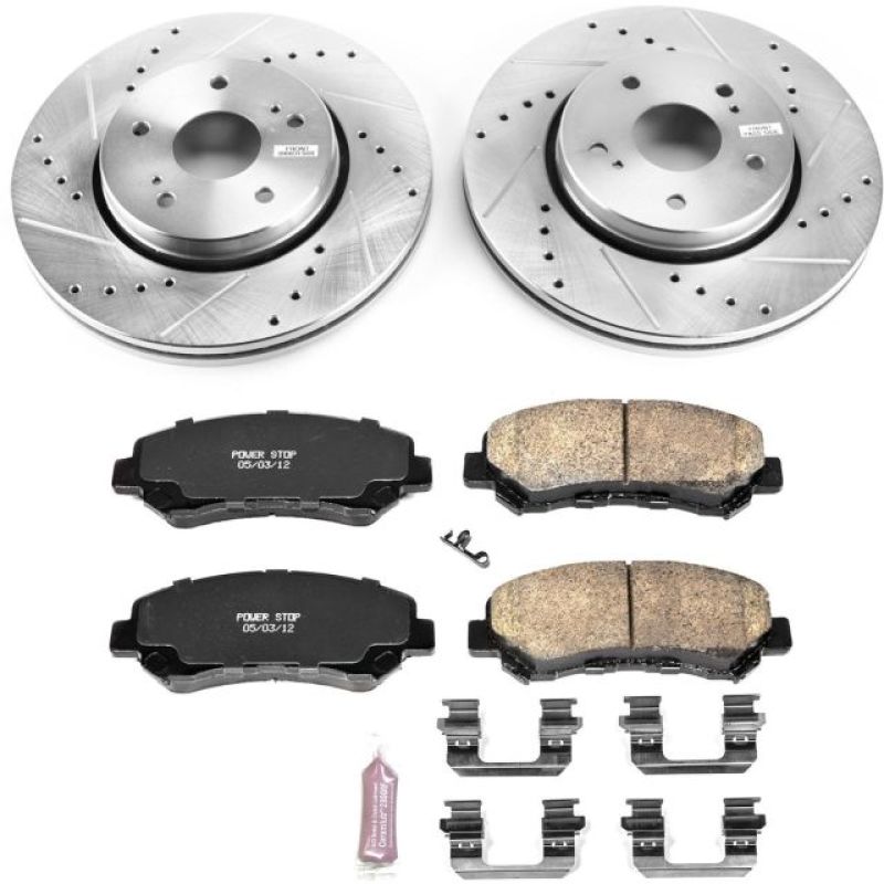 Power Stop 10-13 Suzuki Kizashi Front Z23 Evolution Sport Brake Kit Brake Kits - Performance D&S PowerStop
