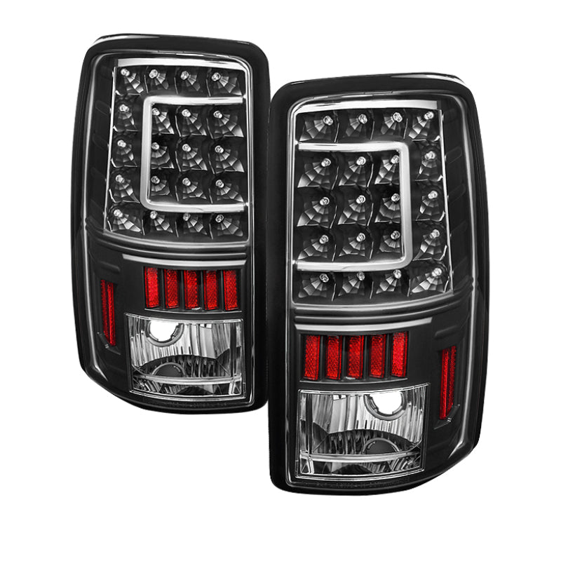 xTune GMC Yukon Denali/Denali Xl 01-06 Version 2 C Shape LED Tail Lights Black ALT-ON-CD00-G2-LED-BK Tail Lights SPYDER