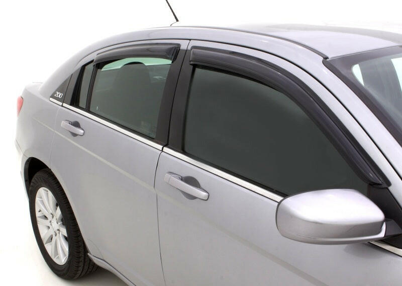 AVS 07-10 Chrysler Sebring Ventvisor Outside Mount Window Deflectors 4pc - Smoke Wind Deflectors AVS