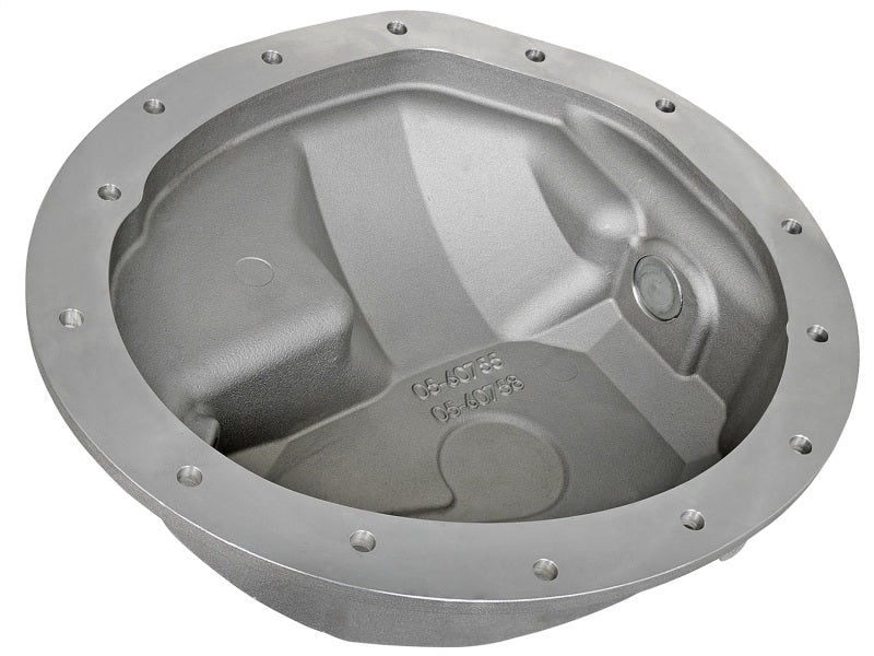 aFe Power Rear Differential Cover Raw w/Machined Fins Street Ser. 16-17 Nissan Titan XD (AAM 9.5-14) Diff Covers aFe