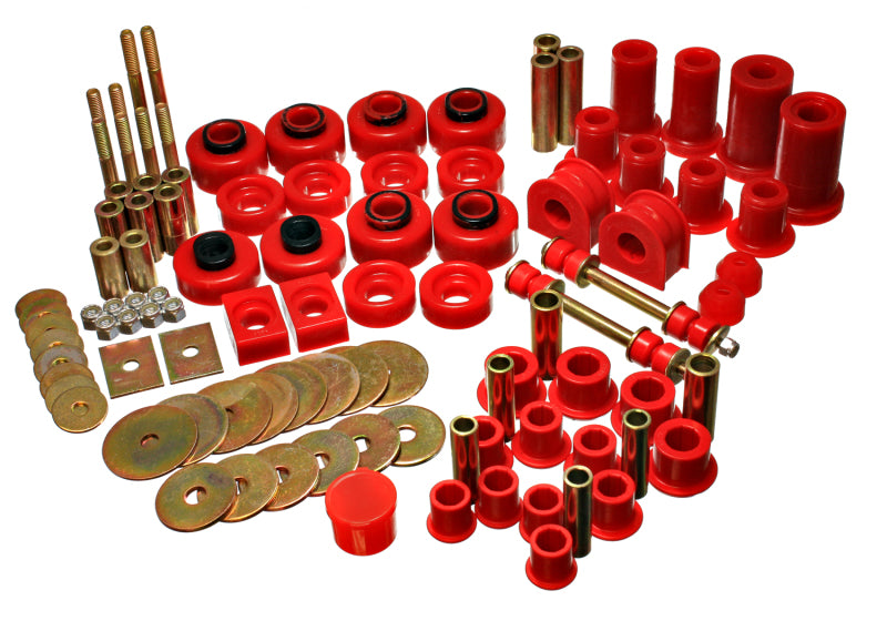 Energy Suspension 97-03 Ford F150 Pickup 2WD Std Cab/Xtd Cab/Super Crew Cab Red Hyper-flex Master Bu Bushing Kits Energy Suspension