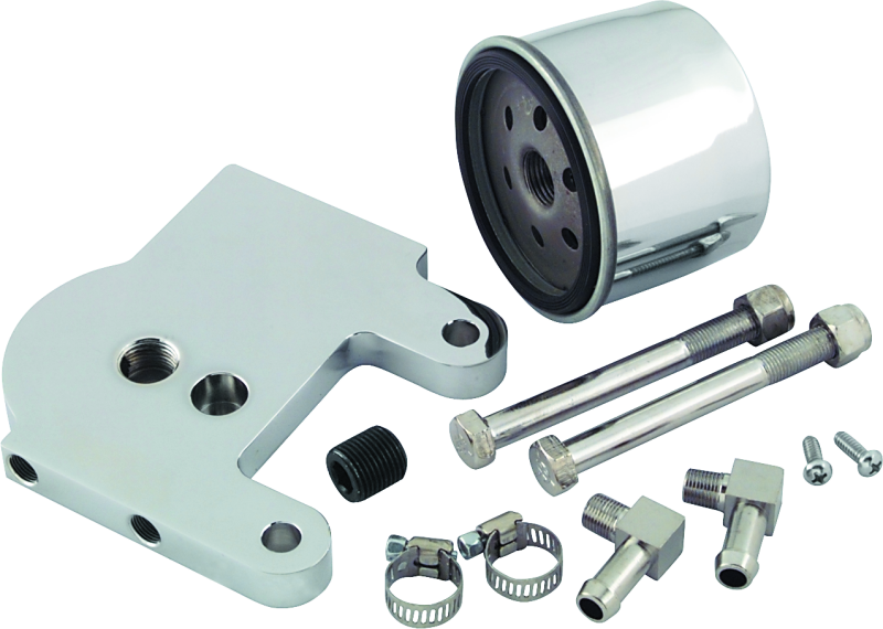 Bikers Choice 76-99 4 Speed Big Twin & Softail Oil Filter & Voltage Regulator Mounting Kit Oil Filter Blocks Bikers Choice