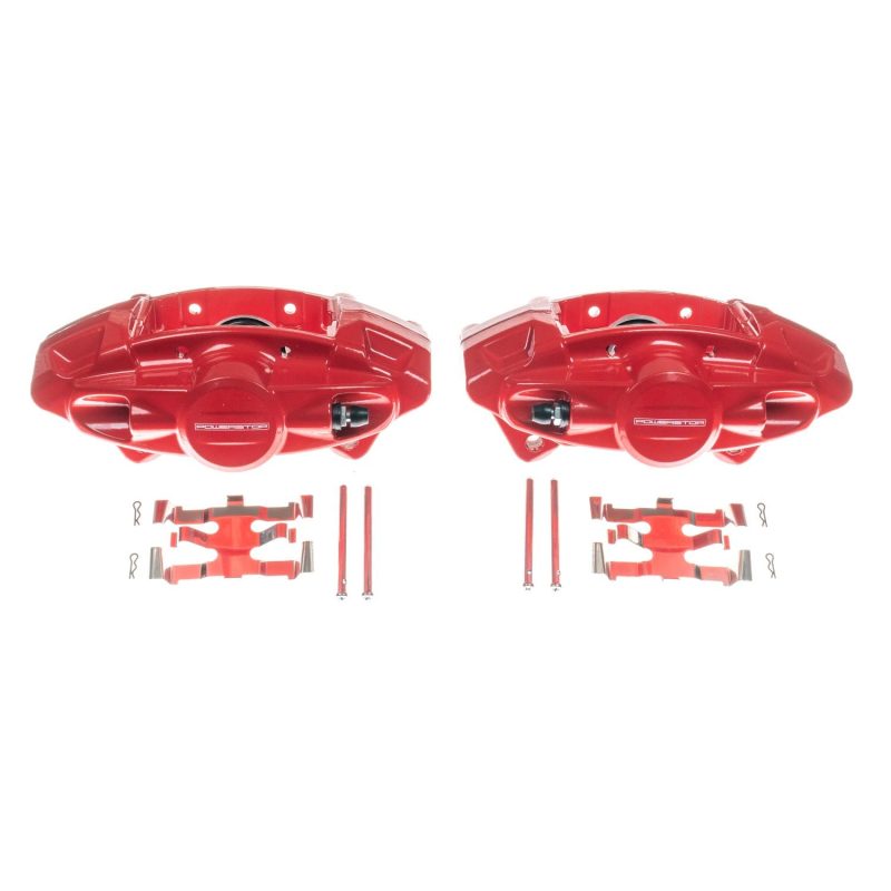 Power Stop 09-19 Nissan 370Z Rear Red Calipers w/o Brackets - Pair Brake Calipers - Perf PowerStop