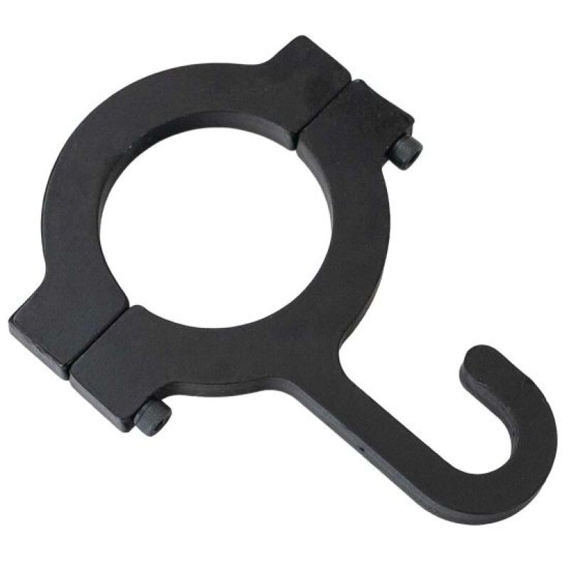 Moroso 1.500in Bar Diameter Billet Aluminum Black Anodized Helmet Hook Seat Belts & Harnesses Moroso