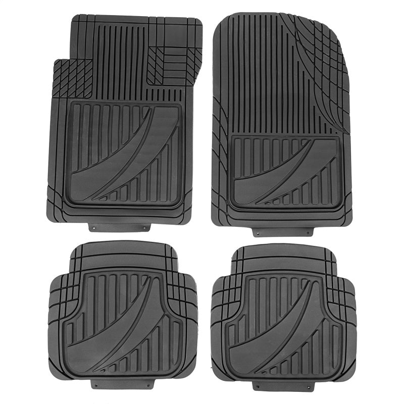 Rugged Ridge Universal Trim to Fit Floor Liners 4pc Set Floor Mats - Rubber Rugged Ridge