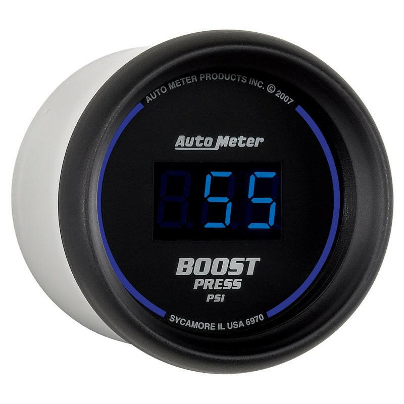 Autometer Cobalt Digital 52mm Digital 5-60 PSI Boost Gauge Gauges AutoMeter