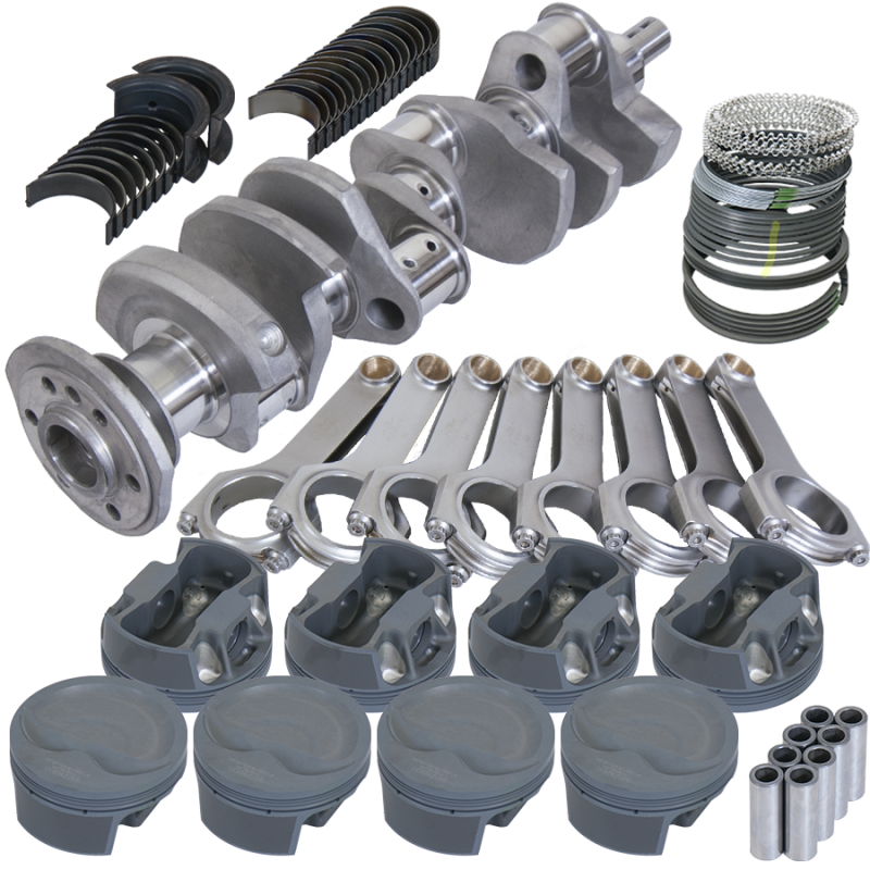 Eagle Chevy 350 3.750in Crank 6.000in H-Beam -16cc Inv Dome 4.030in Pistons Rotating Assembly Rotating Assemblies Eagle