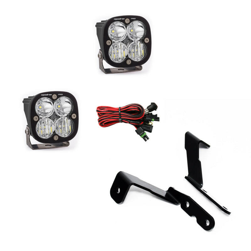Baja Designs 2007-2013 GM Silverado/Sierra Squadron Pro Lights A-Pillar Kit Light Mounts Baja Designs