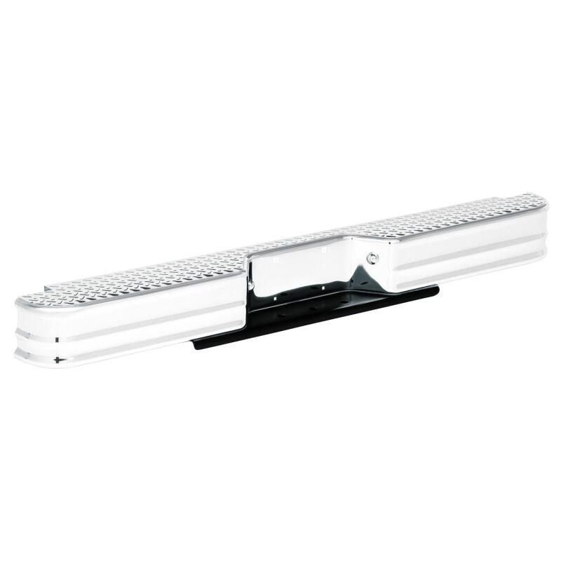 Westin/Fey 67-96 F-Series Style Side / 97-98 F-250/350 HD Diamondstep Universal Bumper - Chrome Bumpers - Steel Westin