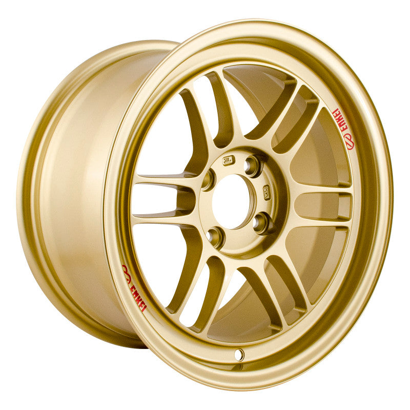 Enkei RPF1 15x8 4x100 28mm Offset 75mm Bore Gold Wheel Wheels - Cast Enkei