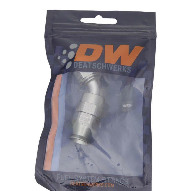 DeatschWerks 6AN Female Swivel 45-Degree Hose End PTFE (Incl. 1 Olive Insert) Fittings DeatschWerks