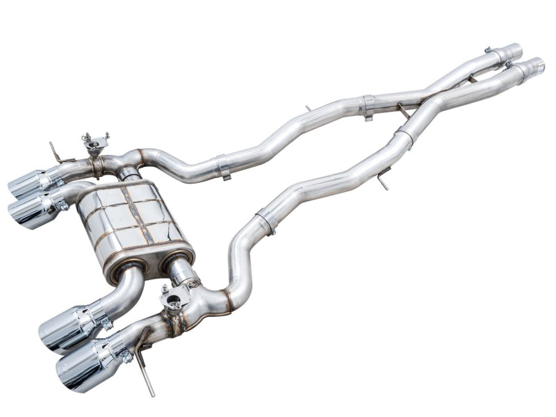 AWE Tuning SwitchPath Cat-Back Exhaust for BMW G8X M3/M4 - Chrome Silver Tips Catback AWE Tuning