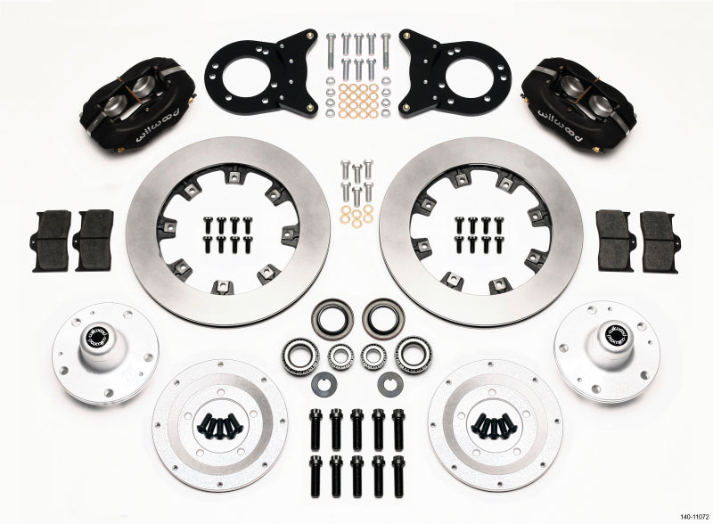 Wilwood Forged Dynalite Front Kit 12.19in 1965-1969 Mustang Disc & Drum Spindle Big Brake Kits Wilwood