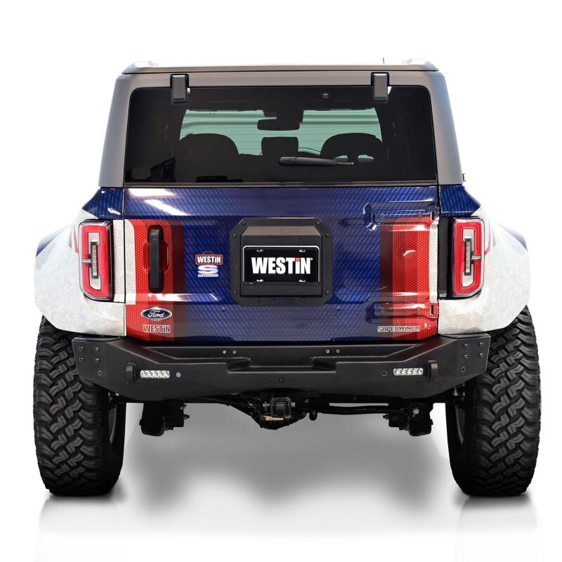 Westin 21-25 Ford Bronco (Excl. Sport) XTS Rear Bumper - Tex. Blk Bumpers - Steel Westin