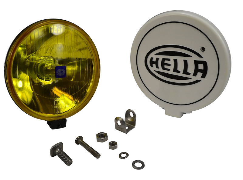Hella 500 Series ECE 6.4in 55W Round Driving Beam Amber Light Driving Lights Hella