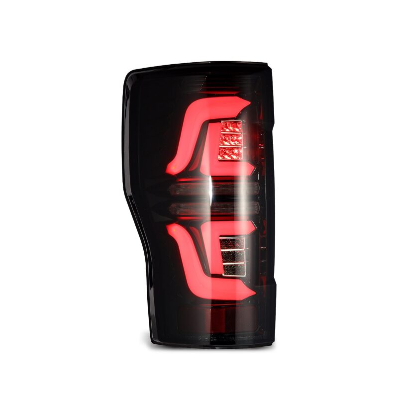AlphaRex 17-19 Ford F250 Super Duty PRO-Series LED Tail Lights Jet Black (w/o Blind Spot Sensor) Tail Lights AlphaRex