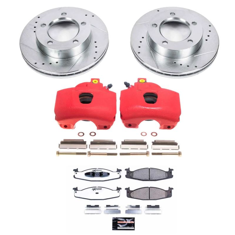 Power Stop 94-96 Ford Bronco Front Z36 Truck & Tow Brake Kit w/Calipers Brake Kits - Performance D&S PowerStop