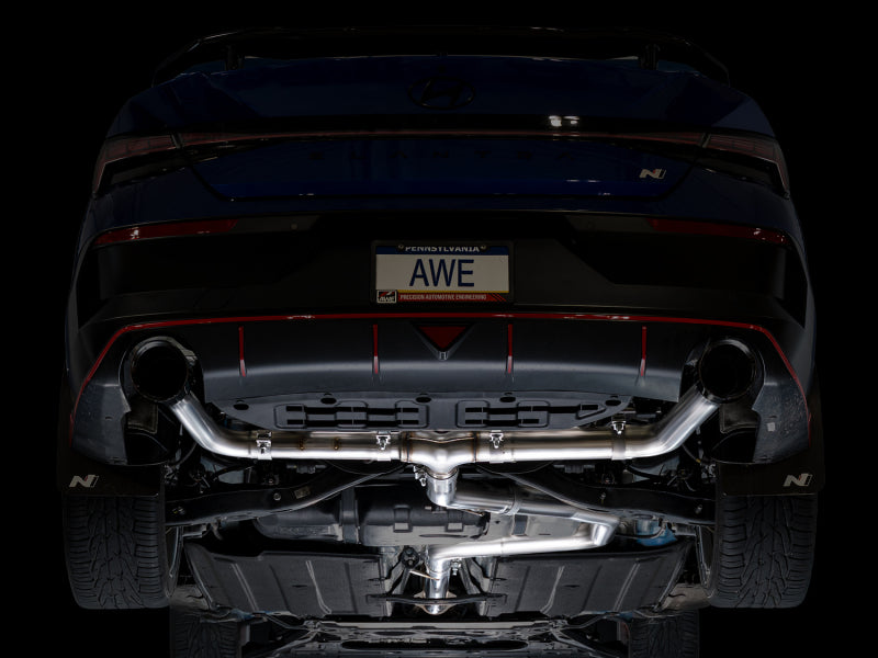 AWE Tuning 22-26 Hyundai Elantra N Track Edition Cat-Back Exhaust - Diamond Black Tips Catback AWE Tuning