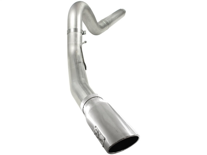 aFe MACHForce XP 5in DPF-Back Stainless Steel Exh Sys, polished tip,Ford Diesel Trucks 08-10 V8-6.4L DPF Back aFe