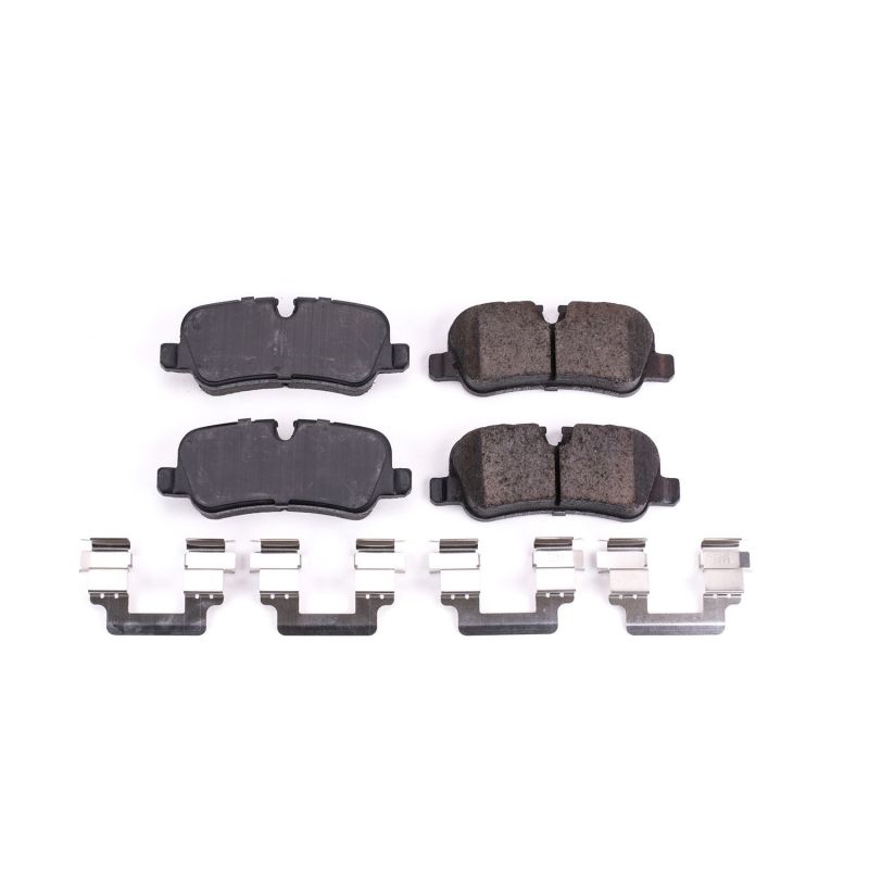Power Stop 05-09 Land Rover LR3 Rear Z17 Evo Ceramic Brake Pad w/Hardware Brake Kits - Performance Blank PowerStop