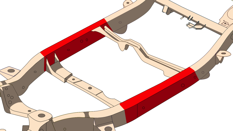 Rust Buster 2003-2009 Toyota 4Runner Center Frame Repair Kit - Right Frames RustBuster