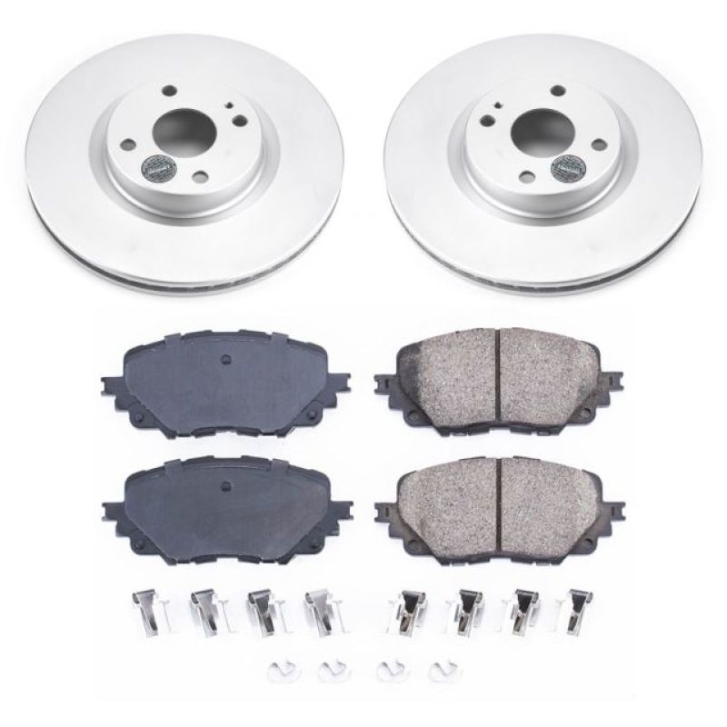 Power Stop 17-19 Fiat 124 Spider Front Z17 Evolution Geomet Coated Brake Kit Brake Kits - Performance Blank PowerStop