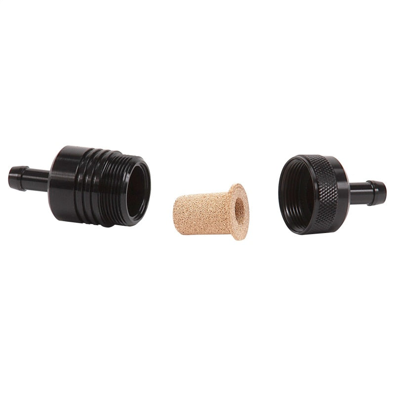 Russell Performance Black Street Fuel Filter (3in Length 1-1/8in diameter 5/16in inlet/outlet) Fuel Filters Russell