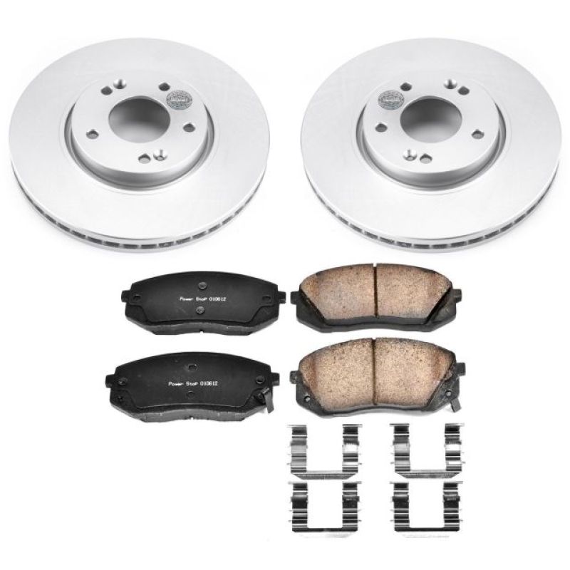 Power Stop 12-16 Kia Sportage Front Z17 Evolution Geomet Coated Brake Kit Brake Kits - Performance Blank PowerStop