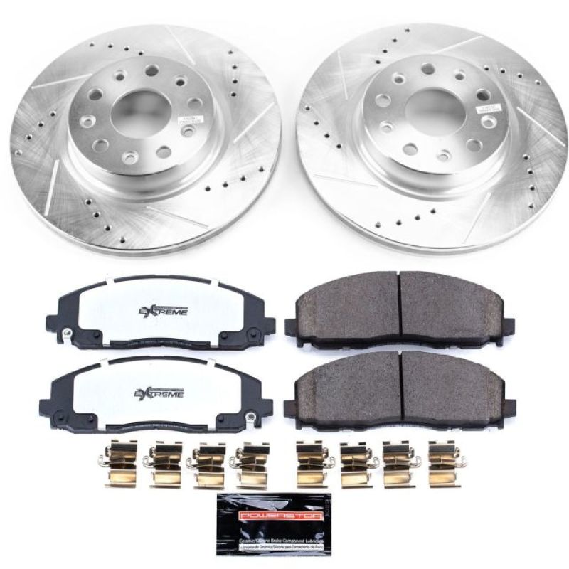 Power Stop 18-19 Jeep Wrangler Front Z36 Truck & Tow Brake Kit Brake Kits - Performance D&S PowerStop