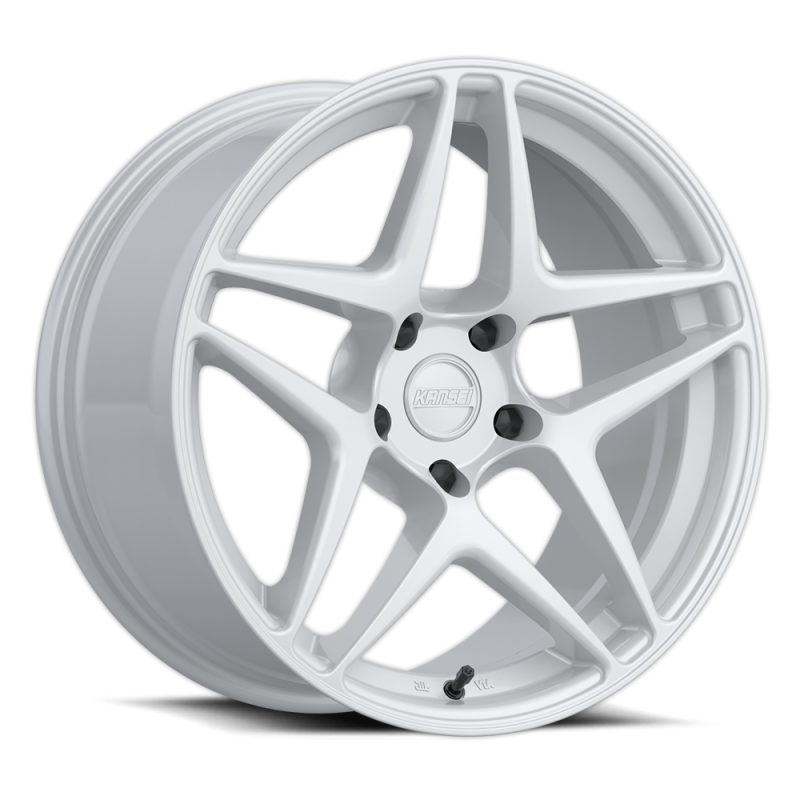 Kansei K15W Astro 18x10.5in / 5x114.3 BP / 12mm Offset / 73.1mm Bore - Gloss White Wheel Wheels - Forged Kansei