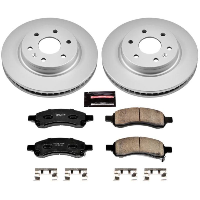 Power Stop 08-17 Buick Enclave Front Z17 Evolution Geomet Coated Brake Kit Brake Kits - Performance Blank PowerStop