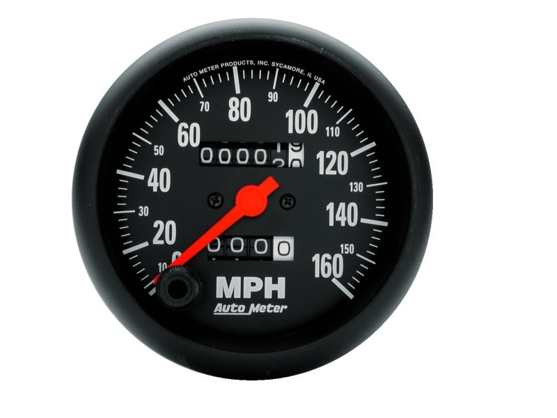 Autometer Z-Series 85mm160 MPH Mechanical Speedometer Gauges AutoMeter