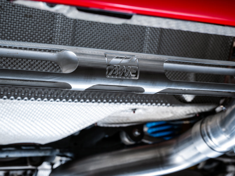 AWE Tuning BMW F8X M3/M4 Track Edition Cat-Back Exhaust - Chrome Silver Tips Catback AWE Tuning