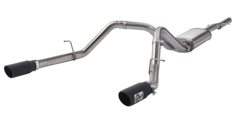 aFe Apollo GT Series 3 IN 409 SS Cat-Back Exhaust System w/ Black Tip GM Sierra 1500 09-18 Catback aFe