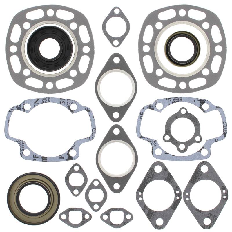 Vertex Gaskets 78-81 Kawasaki Invader Liquid LC/2 Complete Gasket Kit w/ Oil Seals Engine Hardware Vertex Pistons