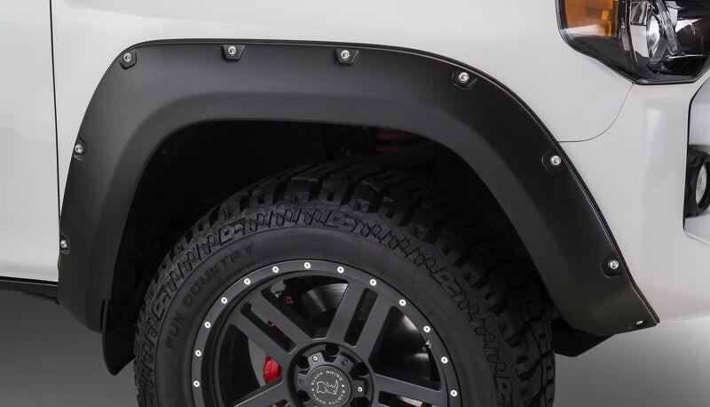 Bushwacker 14-18 Toyota 4Runner Pocket Style Flares 2pc Excludes Limited - Black Fender Flares Bushwacker