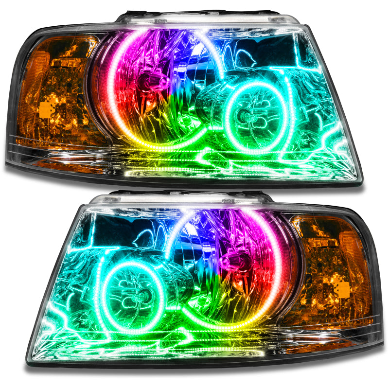 Oracle 03-06 Ford Expedition SMD HL - Chrome - ColorSHIFT w/o Controller Headlights ORACLE Lighting