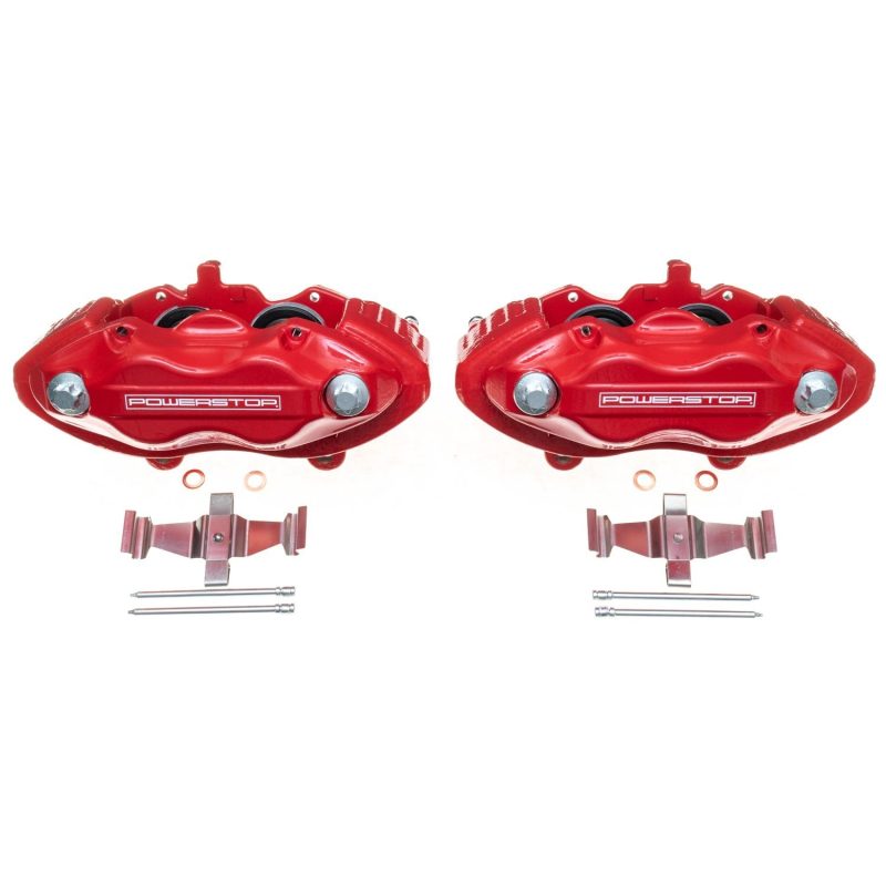 Power Stop 05-10 Chrysler 300 Front Red Calipers w/o Brackets - Pair Brake Calipers - Perf PowerStop